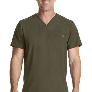 Healing Hands Men's 1-Pocket V-Neck Top