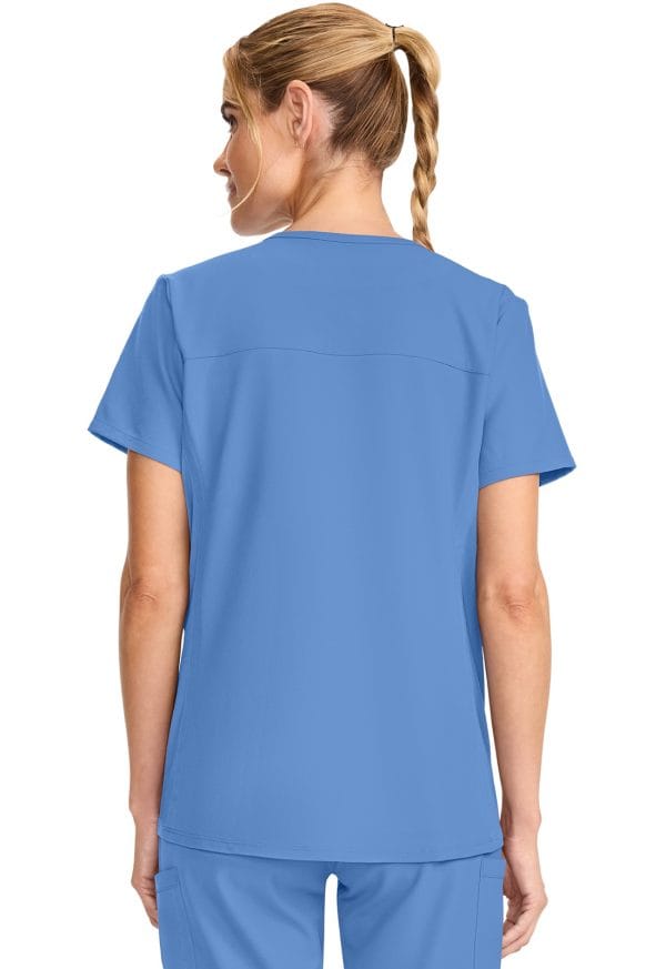 Cherokee Originals Ultra Maternity Mock Wrap V-Neck Top - Scrub Mart