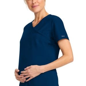 Cherokee Originals Ultra Maternity Mock Wrap V-Neck Top